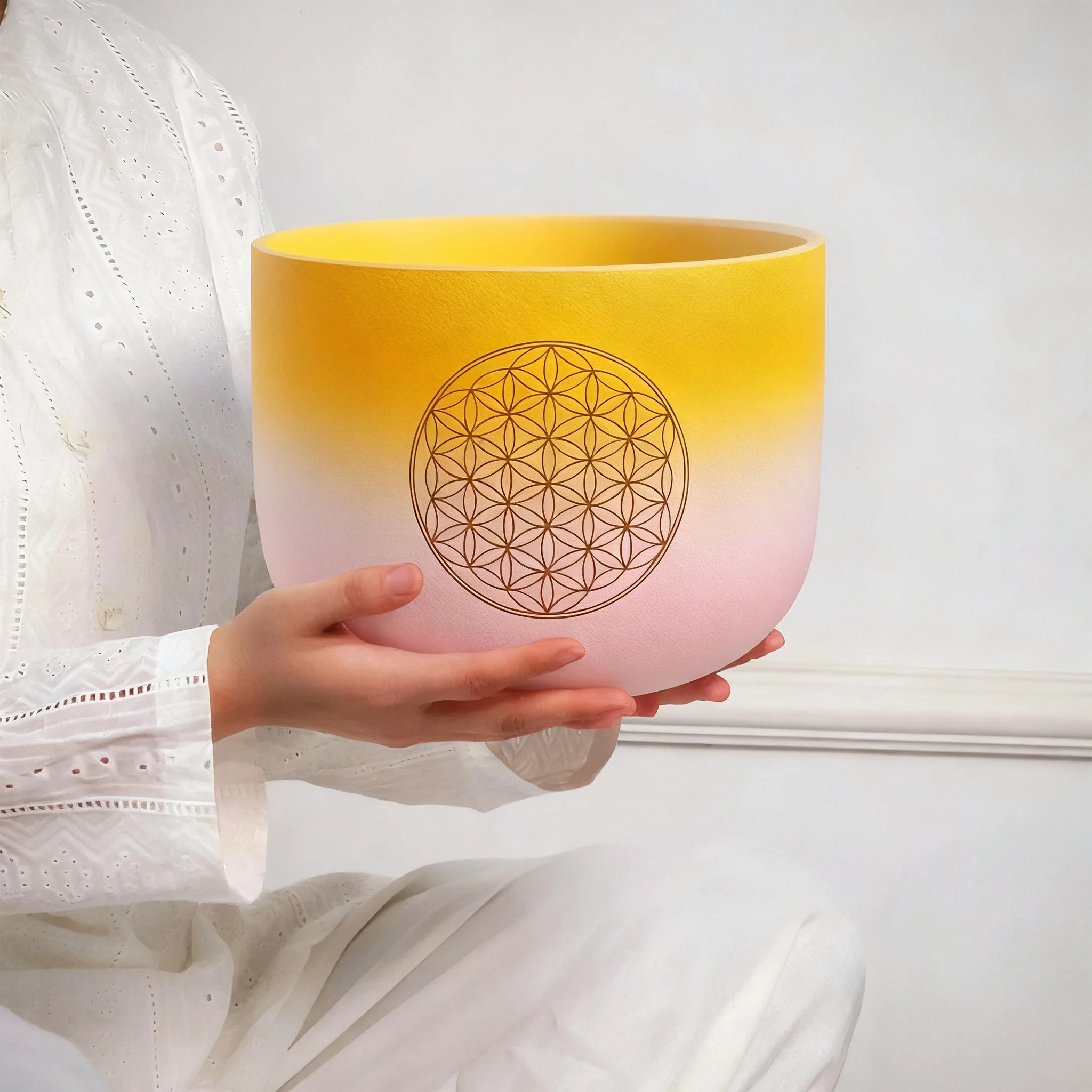 Hye-eun 8inch 432hz/440hz Candy Color Frosted Quartz Crystal Singing Bowl with Life Flower for Yoga Sound Healing
Hye-eun 8inch 432hz/440hz Candy Color Frosted Quartz Crystal Singing Bowl with Life Flower for Yoga Sound Healing