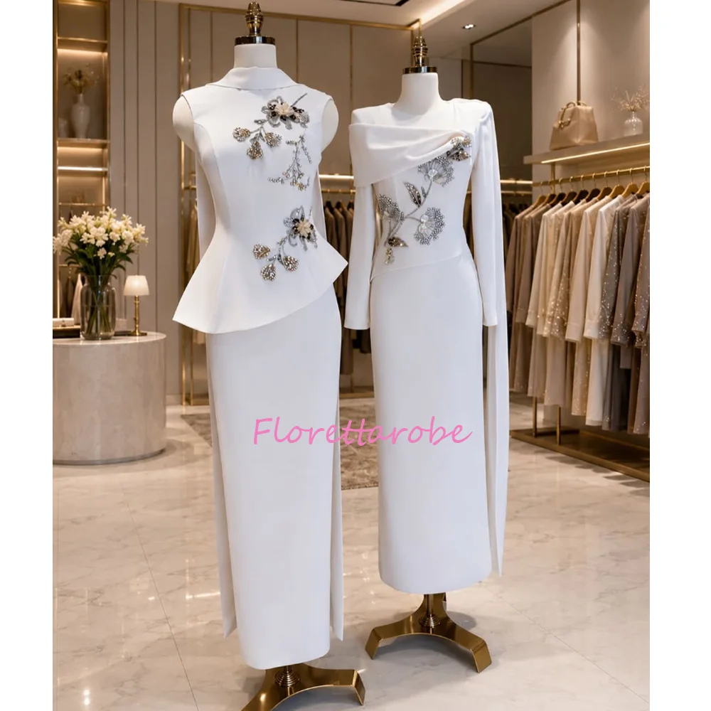 Modern Two designs Customized Classic Prom Dresses Column Formal Evening Dress Beading Floor Length Saudi Dress
Modern Two designs Customized Classic Prom Dresses Column Formal Evening Dress Beading Floor Length Saudi Dress
