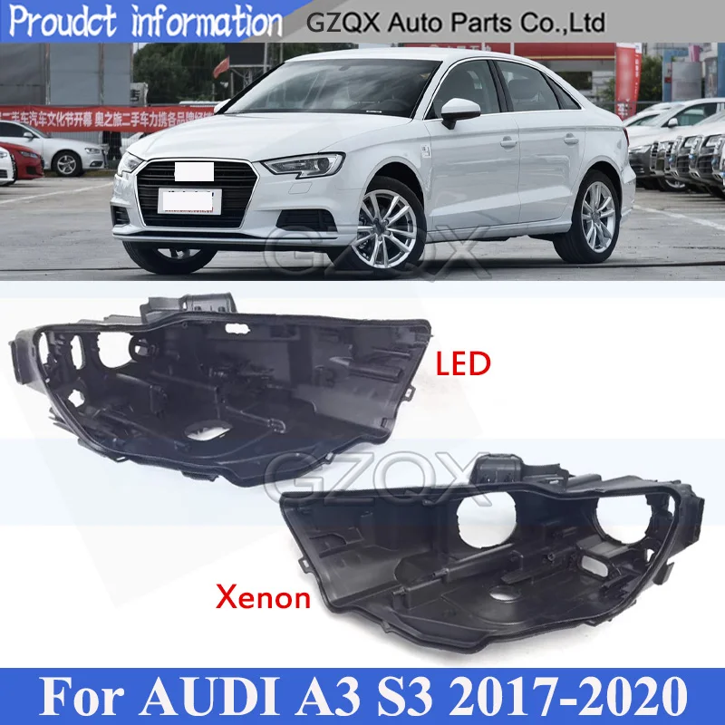 CAPQX Front Headlight Base Cover Head Light Back Lid Black House For Audi A3 S3 2017 Headlamp Rear Shell LED Or Xenon
CAPQX Front Headlight Base Cover Head Light Back Lid Black House For Audi A3 S3 2017 Headlamp Rear Shell LED Or Xenon