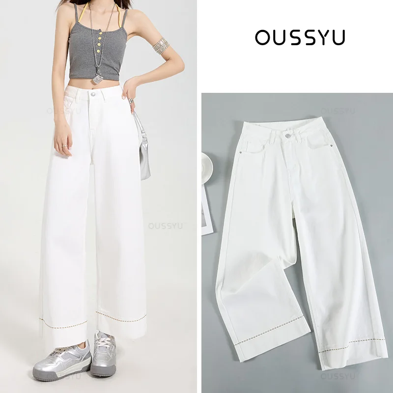 Женские широкие мешковатые джинсы, женские белые брюки Y2K, свободные джинсовые брюки с завышенной талией, уличная одежда, модные длинные брюки-скейеры
Женские широкие мешковатые джинсы, женские белые брюки Y2K, свободные джинсовые брюки с завышенной талией, уличная одежда, модные длинные брюки-скейеры