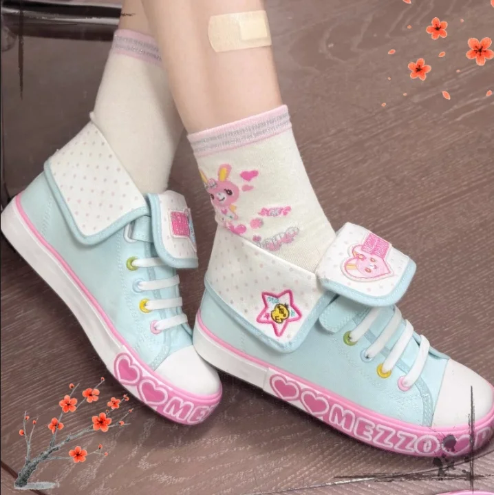 Sweet Girls Cute Cartoon Embroidered Canvas Shoes Women Spring Summer New Japanese Kawaii Student Denim Canvas Shoes Pumps
Sweet Girls Cute Cartoon Embroidered Canvas Shoes Women Spring Summer New Japanese Kawaii Student Denim Canvas Shoes Pumps