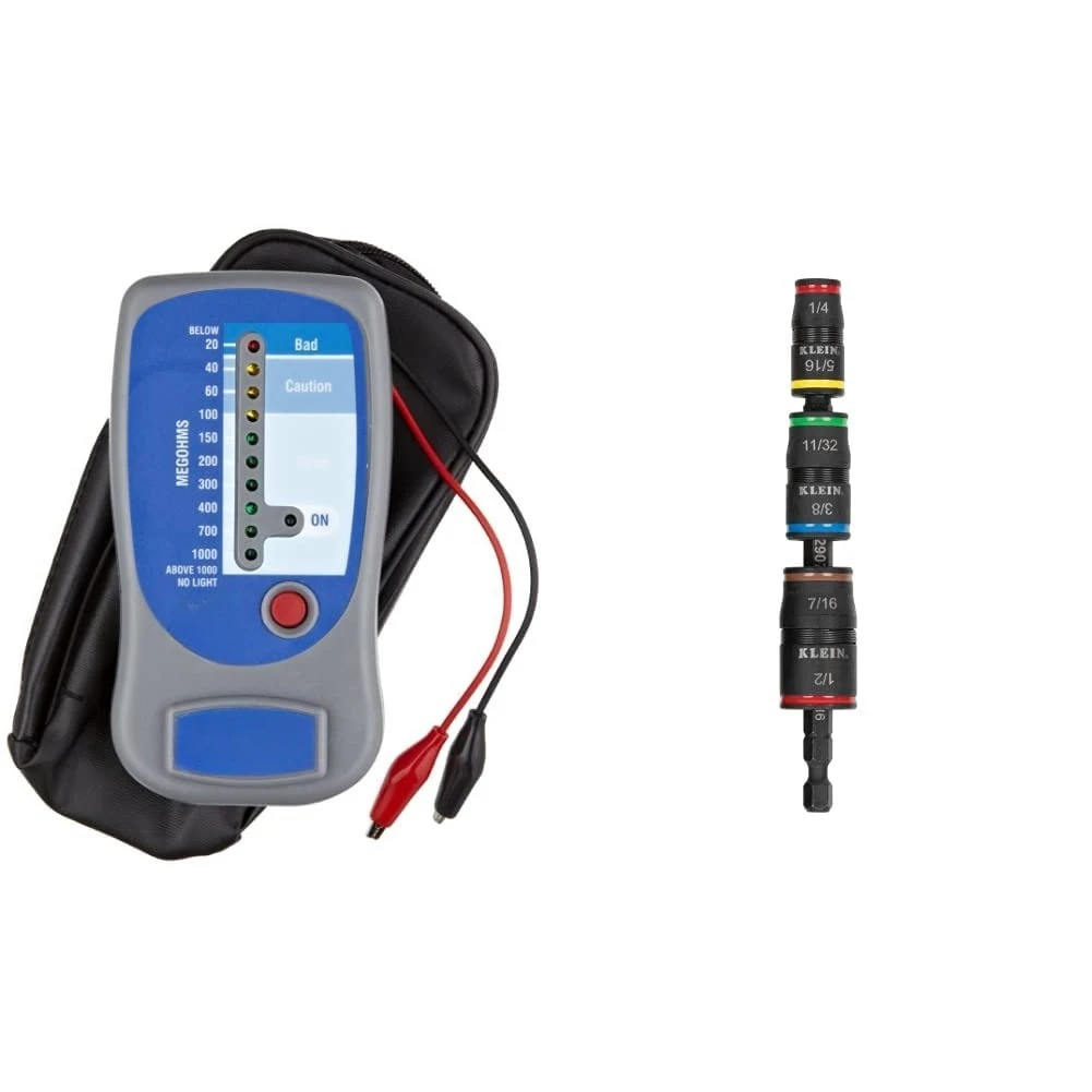 M500 Insulation Tester/Electronic Megohmmeter with Soft Carrying Case, 0 to 1000 megohms Black
M500 Insulation Tester/Electronic Megohmmeter with Soft Carrying Case, 0 to 1000 megohms Black