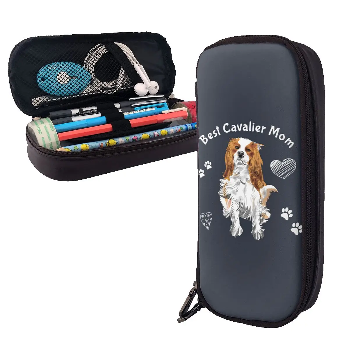 Best Blenheim Cavalier Mom Dog Leather Pencil Case Pen Holder Storage Stationery Supplies Pen Box Pencil Bag for Studen School
Best Blenheim Cavalier Mom Dog Leather Pencil Case Pen Holder Storage Stationery Supplies Pen Box Pencil Bag for Studen School