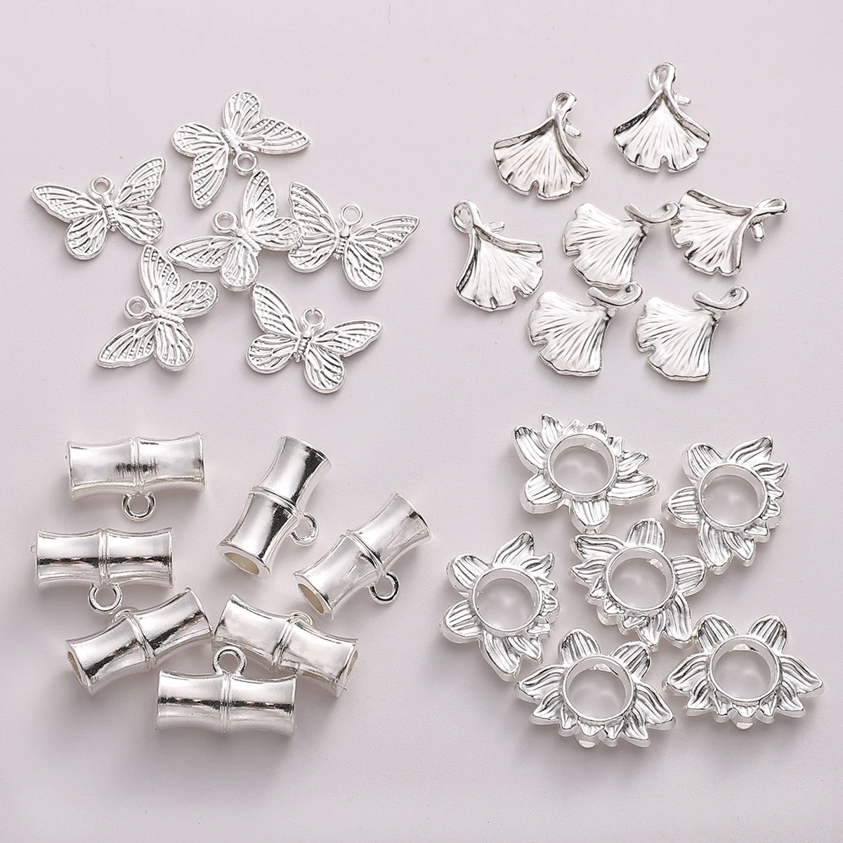 1-20pcs Silver beading flower Charms Beads Pendant beads for Handmade Diy Earrings Bracelets Jewelry Making Accessories Gifts
1-20pcs Silver beading flower Charms Beads Pendant beads for Handmade Diy Earrings Bracelets Jewelry Making Accessories Gifts