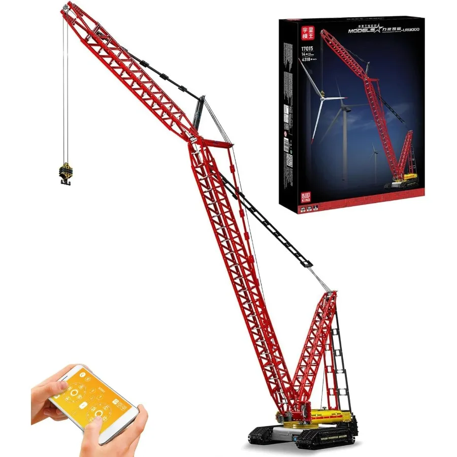 Crawler Crane Building Block Kits, Technical Construction Vehicles Cranes Model with Motor Remote Control(4318+ Pieces)
Crawler Crane Building Block Kits, Technical Construction Vehicles Cranes Model with Motor Remote Control(4318+ Pieces)