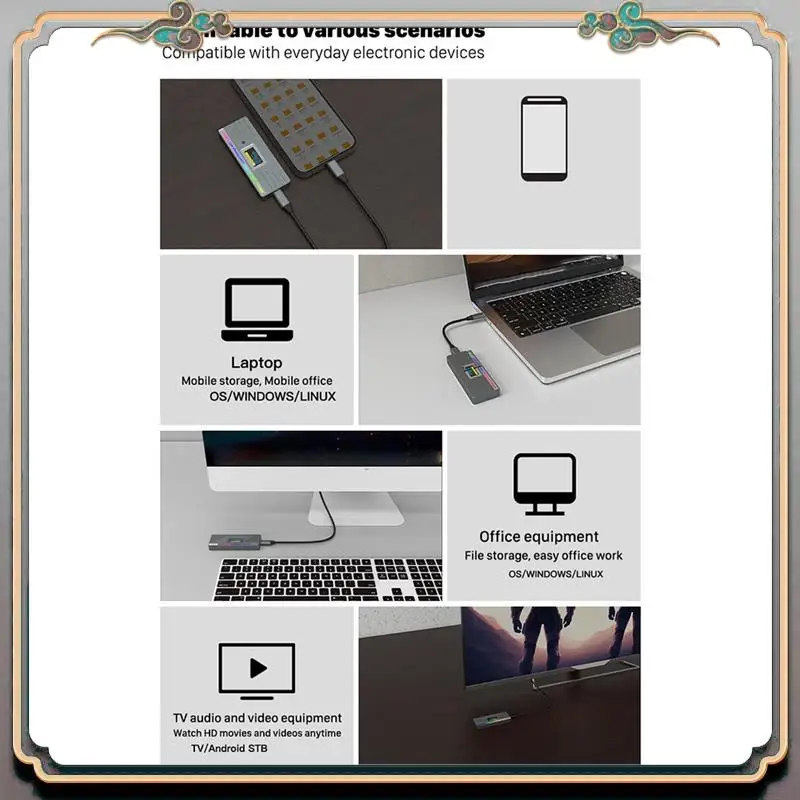 Durable Smart M.2 Nvme / SATA SSD Enclosure, USB 3.2 Gen 2 10Gbps, External M2 Adapter Case Support M-Key B +M Key UASP RTL9210
Durable Smart M.2 Nvme / SATA SSD Enclosure, USB 3.2 Gen 2 10Gbps, External M2 Adapter Case Support M-Key B +M Key UASP RTL9210