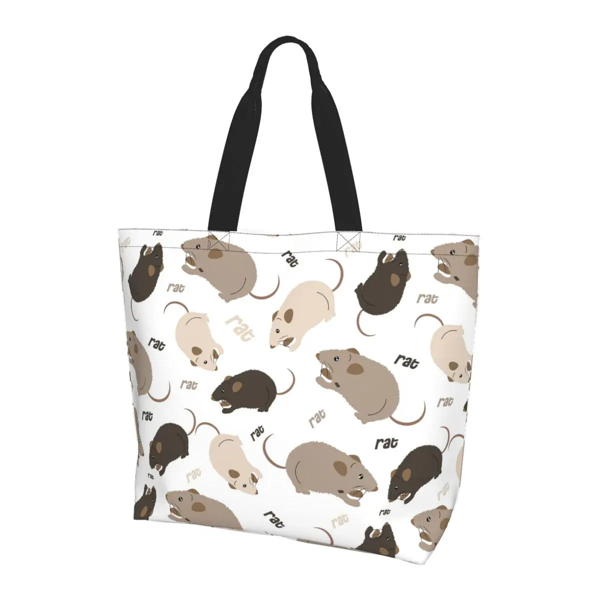 Rat Pattern Shopping Tote Bag Canvas Large Capacity Shoulder Bags Shopper Grocery Handbag for Women
Rat Pattern Shopping Tote Bag Canvas Large Capacity Shoulder Bags Shopper Grocery Handbag for Women