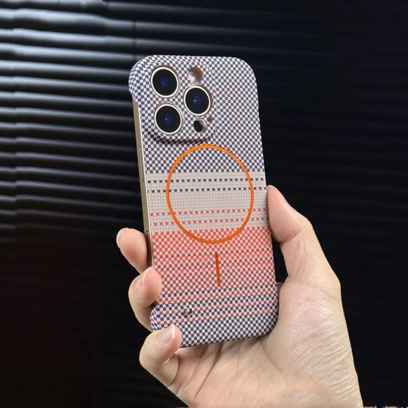 Ультратонкий чехол Magsafe с беспроводной зарядкой из углеродного волокна для Iphone 16, 15, 14, плюс 13, 12, 11 Pro Max, безрамная текстура кевлара, ПК
Ультратонкий чехол Magsafe с беспроводной зарядкой из углеродного волокна для Iphone 16, 15, 14, плюс 13, 12, 11 Pro Max, безрамная текстура кевлара, ПК