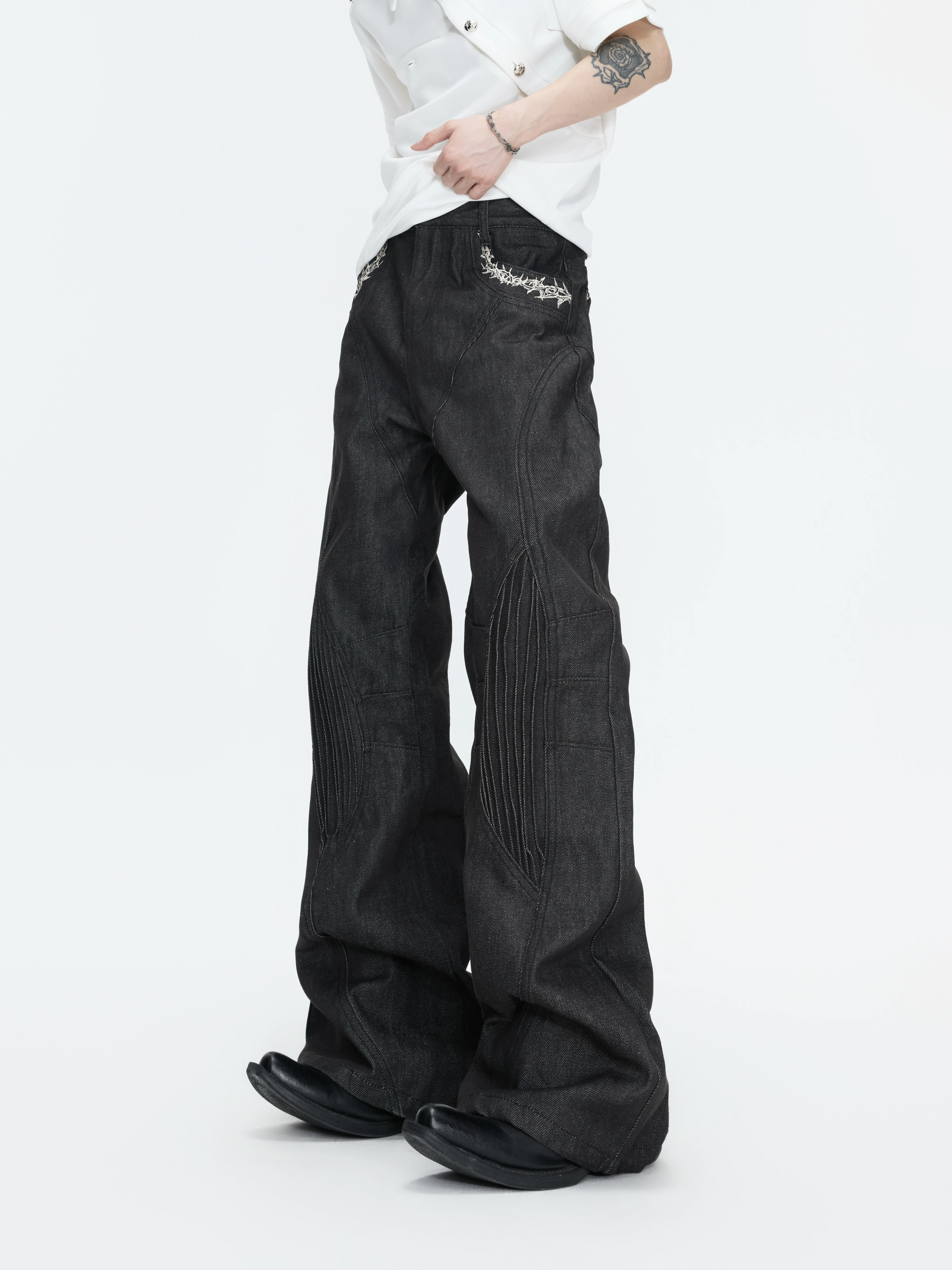 Argue Heavyweight Straight Leg Jeans Youthful Fashion Original Denim Embroidered Pleated 646 Style Cotton Canvas Gothic Style
Argue Heavyweight Straight Leg Jeans Youthful Fashion Original Denim Embroidered Pleated 646 Style Cotton Canvas Gothic Style