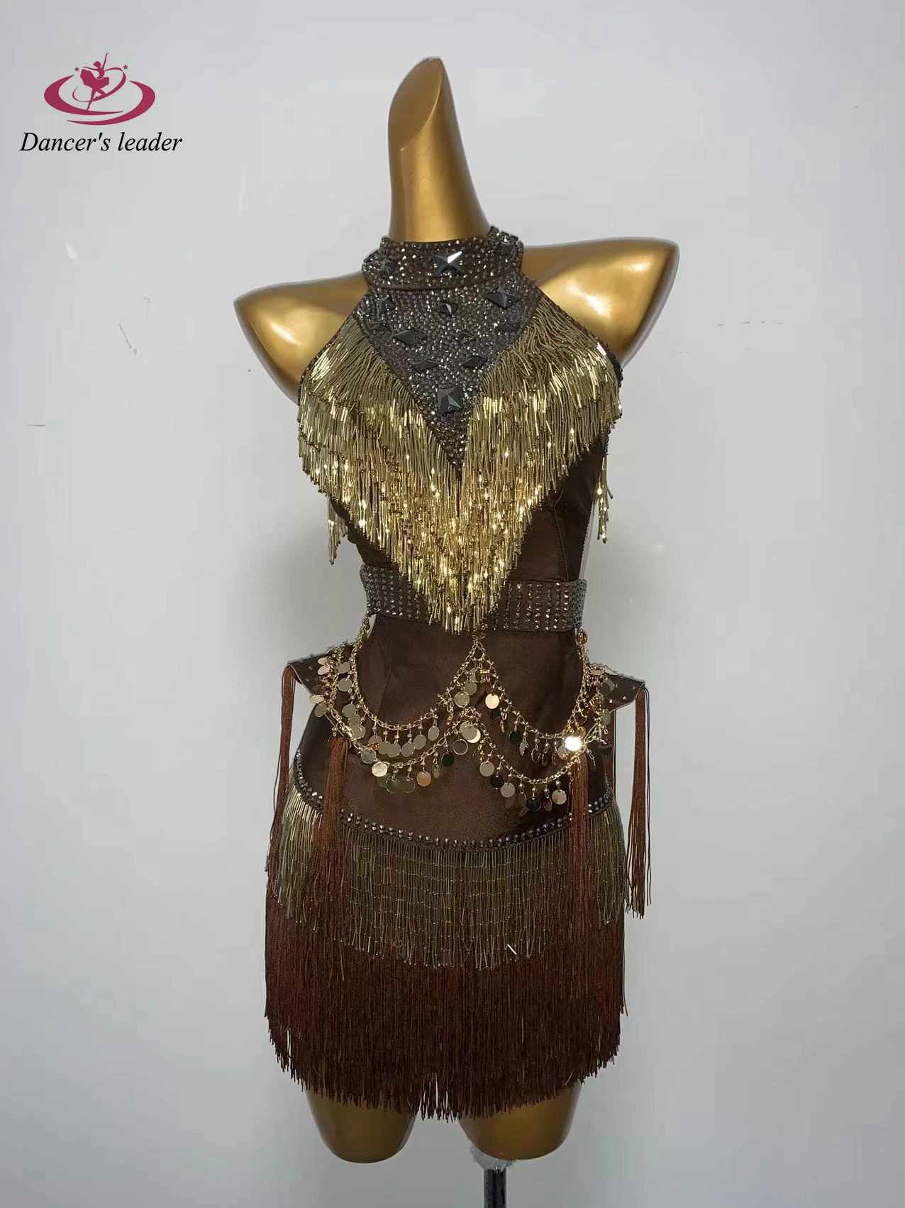 Latin Dance Dress, High-end Customized Sparkling Accessories, Samba Rhinestone Women's Adult Stage Professional Clothing
Latin Dance Dress, High-end Customized Sparkling Accessories, Samba Rhinestone Women's Adult Stage Professional Clothing