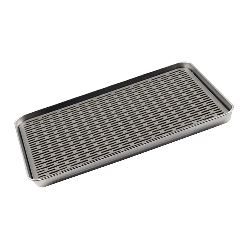 Stainless Steel Tea Tray Rectangular Draining Plate for Tea Cup Set Teapot Storage Tray Small Size Practical Use
Stainless Steel Tea Tray Rectangular Draining Plate for Tea Cup Set Teapot Storage Tray Small Size Practical Use