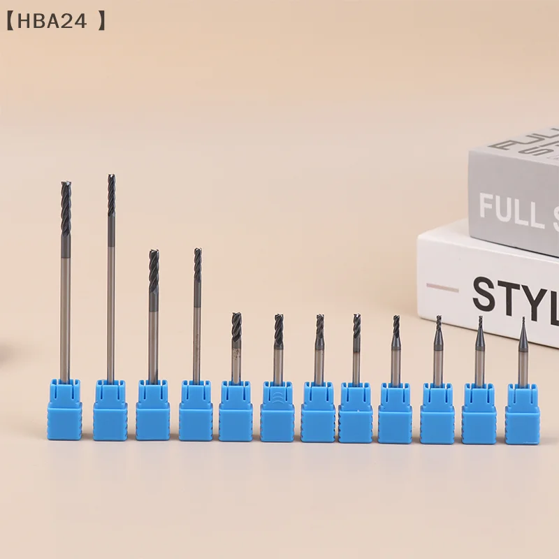 Cutting HRC50 4 Flute 1/1.5/2/2.5/3/3.5/4mm Alloy Carbide Tool Tungsten Steel Milling Cutter End Mill
Cutting HRC50 4 Flute 1/1.5/2/2.5/3/3.5/4mm Alloy Carbide Tool Tungsten Steel Milling Cutter End Mill