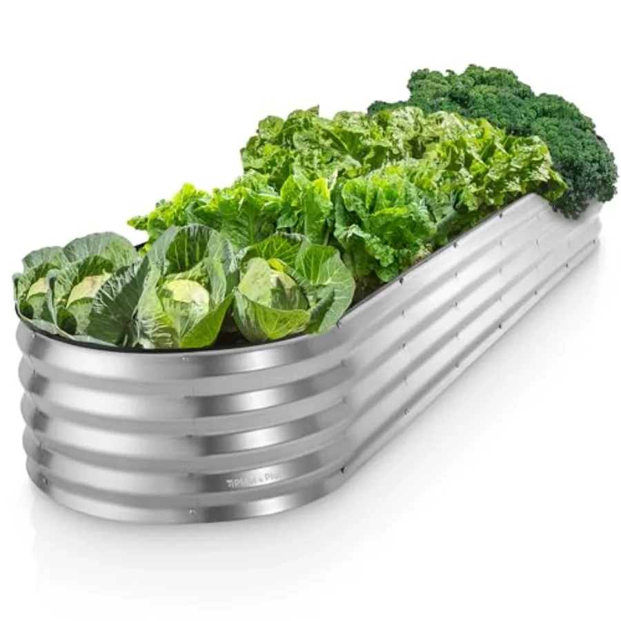 Оцинкованные приподнятые грядки для сада 8×2×1 фут, уличный контейнер для выращивания овощей и цветов, большой металлический садовый ящик, серебристый, запатентованный
Оцинкованные приподнятые грядки для сада 8×2×1 фут, уличный контейнер для выращивания овощей и цветов, большой металлический садовый ящик, серебристый, запатентованный