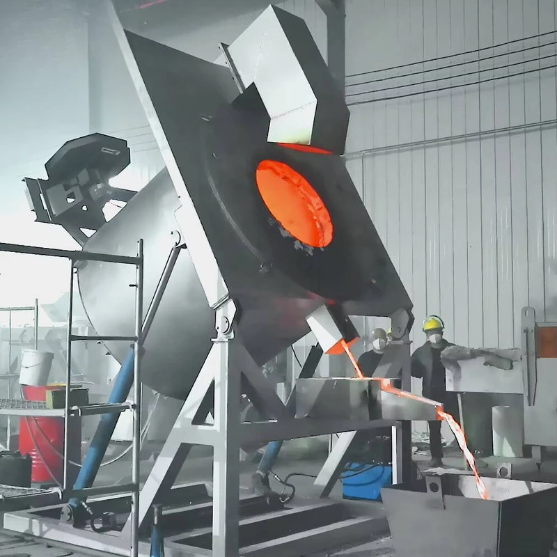 100Kg-1.5Ton Hydraulic Tilting Diesel Gas Aluminum Melting Furnace For Metal Scrap Copper Ingot Production Line
100Kg-1.5Ton Hydraulic Tilting Diesel Gas Aluminum Melting Furnace For Metal Scrap Copper Ingot Production Line