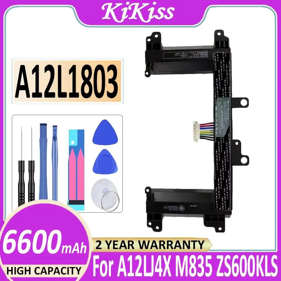 Laptop Battery A12L1803 Environmentally Friendly 6600mAh Fit For A12LJ4X M835 ZS600KLS 0B110-00560000 1ICR19 66-2
Laptop Battery A12L1803 Environmentally Friendly 6600mAh Fit For A12LJ4X M835 ZS600KLS 0B110-00560000 1ICR19 66-2