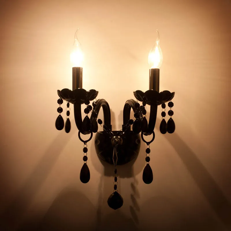 Antique black crystal wall light indoor Led glass sconce for home hotel Bedroom Black lampshade wall fixtures for Restaurant Bar
Antique black crystal wall light indoor Led glass sconce for home hotel Bedroom Black lampshade wall fixtures for Restaurant Bar