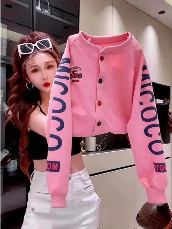 Early Spring 2026 Chic Pink Sweatshirt American Lazy Style Fashionable Top Elegant Korean System Simple Style Long Sleeve Shirt
Early Spring 2026 Chic Pink Sweatshirt American Lazy Style Fashionable Top Elegant Korean System Simple Style Long Sleeve Shirt
