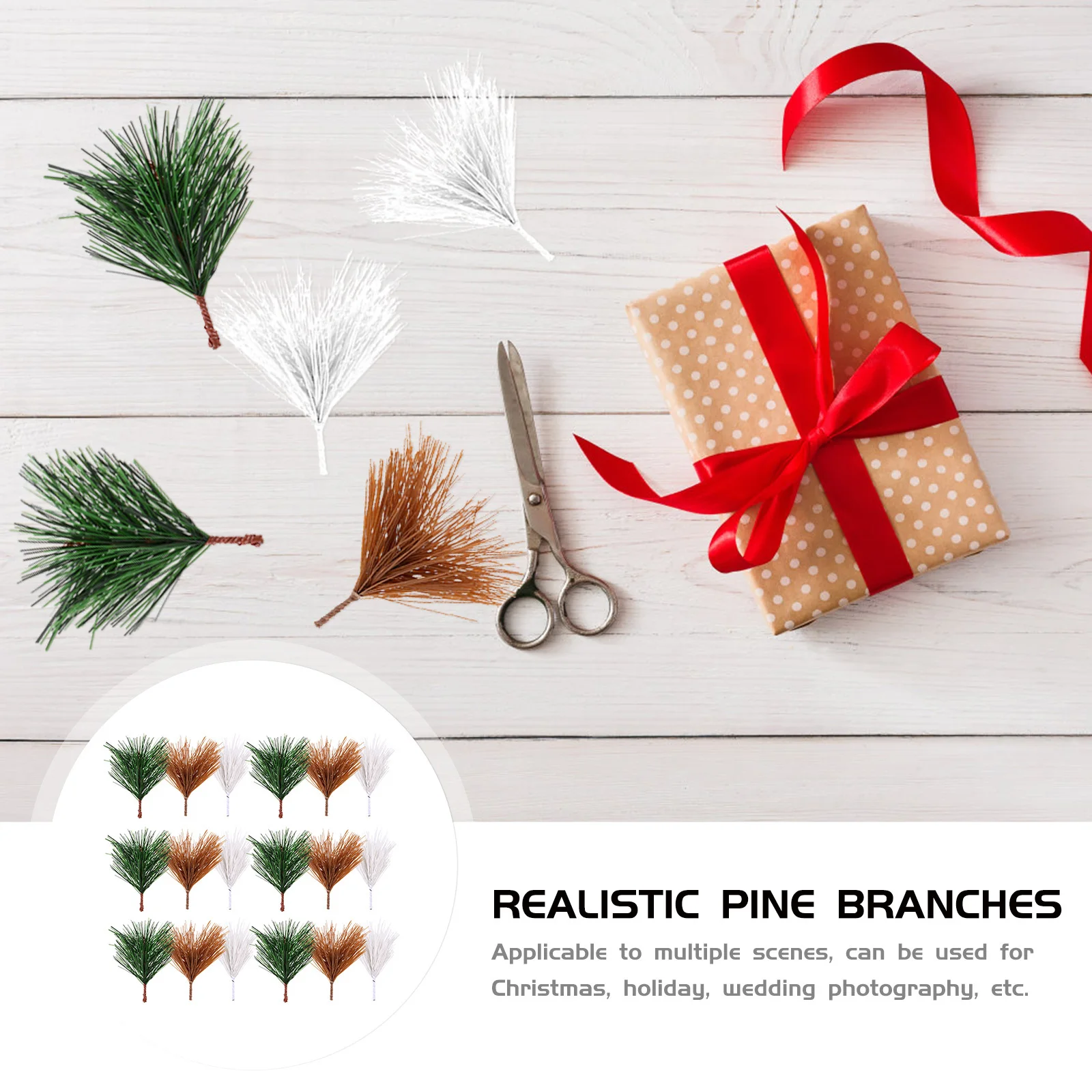30Pcs Artificial Pine Needles Realistic Pine Branches for Christmas Party Supplies DIY Decoration Crafts Photo Backdrop Props
30Pcs Artificial Pine Needles Realistic Pine Branches for Christmas Party Supplies DIY Decoration Crafts Photo Backdrop Props