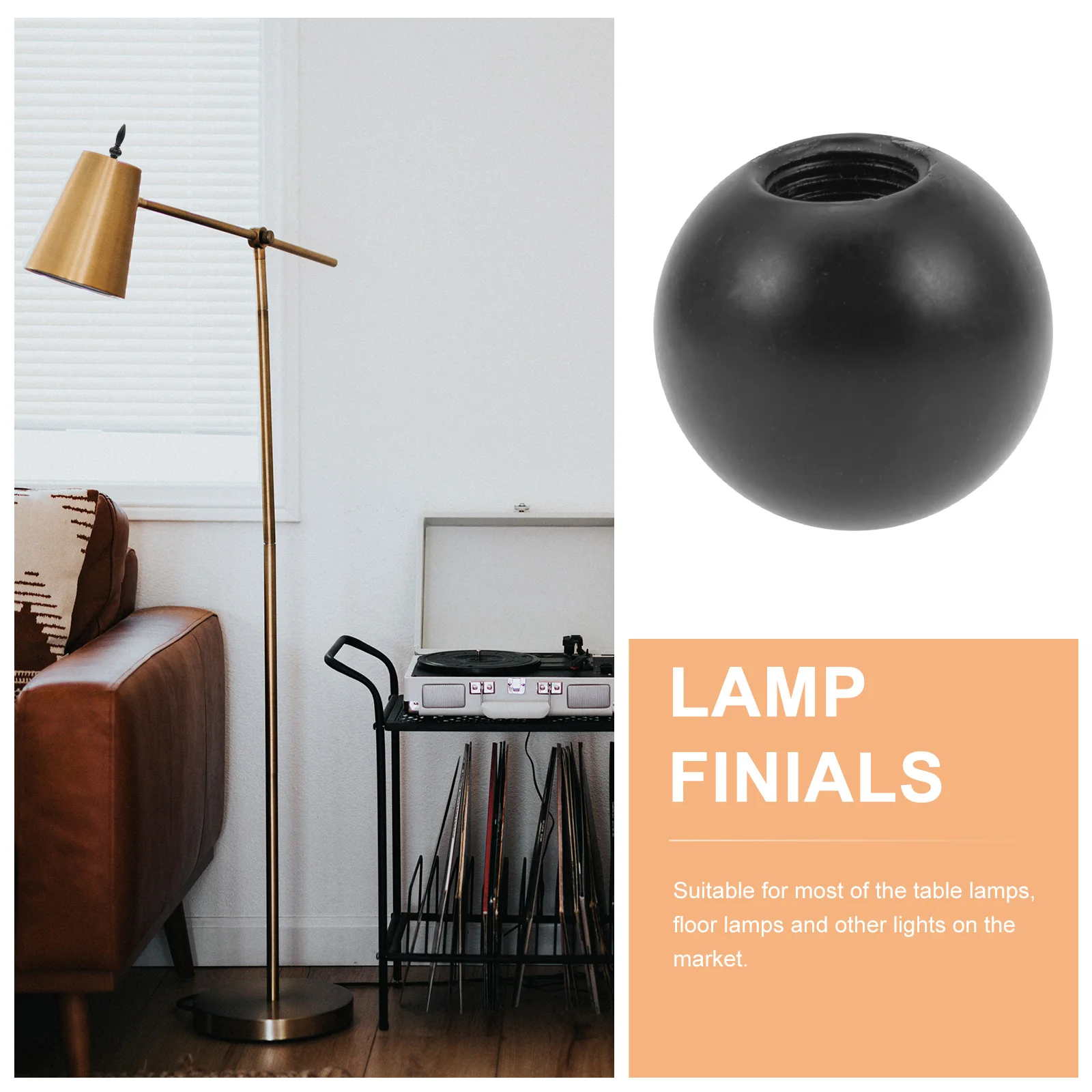 6 Pcs Light Fitting Parts Decorative Nut Lamp Decoration for Shade Finial Cap Knob Outdoor Black Ball Finials Metal Miss
6 Pcs Light Fitting Parts Decorative Nut Lamp Decoration for Shade Finial Cap Knob Outdoor Black Ball Finials Metal Miss