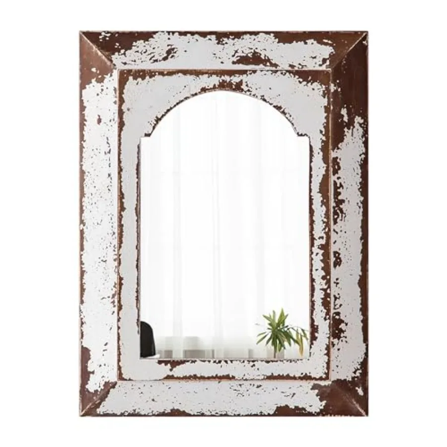 Farmhouse Small Arched Mirrors for Wall Decor Living Room 16 X 12 Inch, Hanging Distressed Rectangular Carved Wood Frame Entryw
Farmhouse Small Arched Mirrors for Wall Decor Living Room 16 X 12 Inch, Hanging Distressed Rectangular Carved Wood Frame Entryw