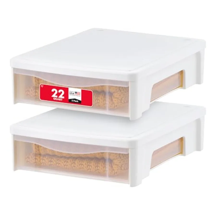 22 Qt Under Bed Storage, Stackable Organizer Bin Plastic Container with Sliding Drawer, 2 Pack, Multi-Purpose for Clothes, Shoe
22 Qt Under Bed Storage, Stackable Organizer Bin Plastic Container with Sliding Drawer, 2 Pack, Multi-Purpose for Clothes, Shoe