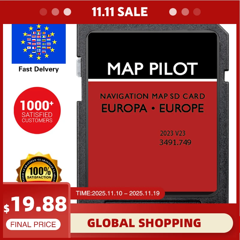2023 for Mercedes A B C E-class CLA CLS GLA GLK Car Upgrade Europe Map SD Card Becker MAP PILOT 3491.749 Navigation V23 GPS
2023 for Mercedes A B C E-class CLA CLS GLA GLK Car Upgrade Europe Map SD Card Becker MAP PILOT 3491.749 Navigation V23 GPS