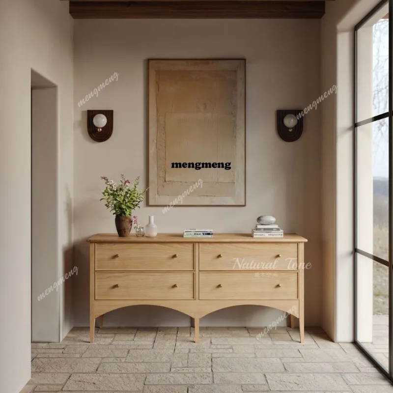 Log wind solid wood porch cabinet French foyer corridor porch storage cabinet retro wall side cabinet
Log wind solid wood porch cabinet French foyer corridor porch storage cabinet retro wall side cabinet