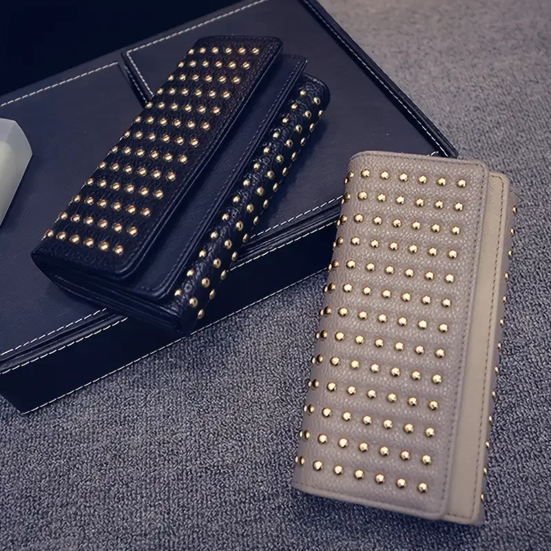 Snap Button Long Wallet, Women's Stylish Fold Wallet With Multiple Card Slots & Id Window
Snap Button Long Wallet, Women's Stylish Fold Wallet With Multiple Card Slots & Id Window