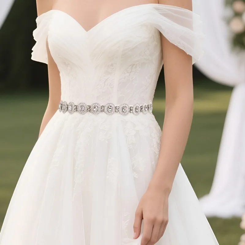 Korean Retro Stylish Rhinestone Belt Banquet Wedding Bride Belts
Korean Retro Stylish Rhinestone Belt Banquet Wedding Bride Belts