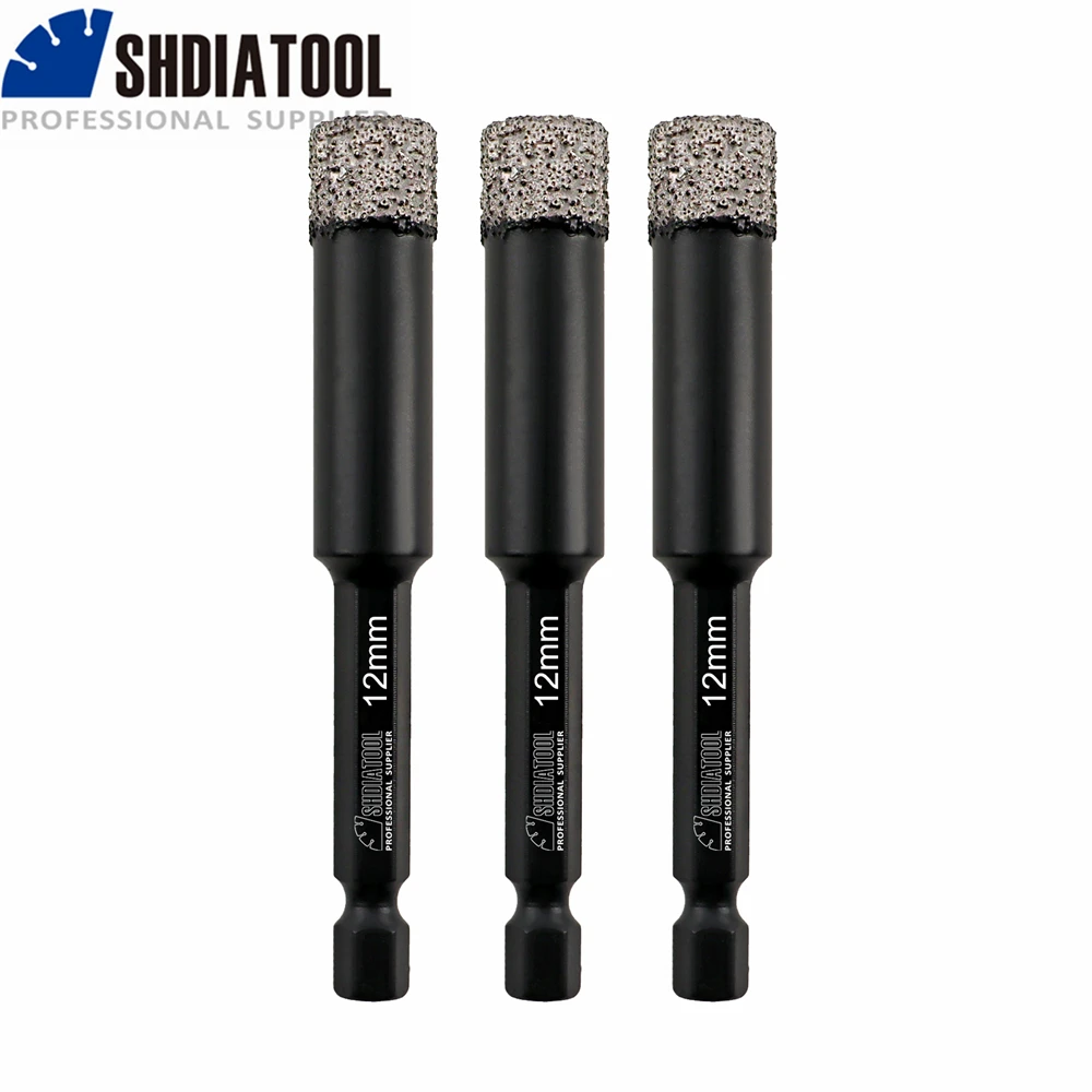 Алмазные коронки SHDIATOOL, набор из 2 коронок с быстроразъемным хвостовиком, 12 мм, для сухого сверления
Алмазные коронки SHDIATOOL, набор из 2 коронок с быстроразъемным хвостовиком, 12 мм, для сухого сверления