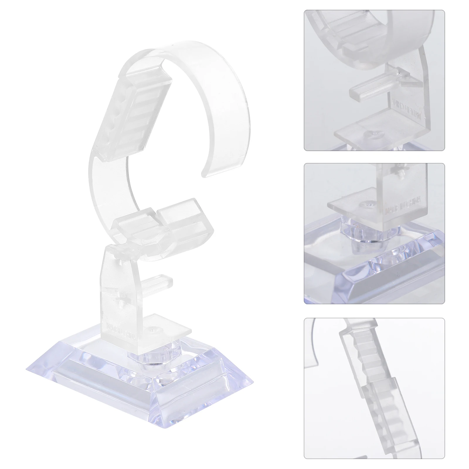 10pcs Adjustable Rack Mens Bracket Desktop Jewelry Holder Clear Ring Elegant Transparent Display Stand Bracelet for Watch
10pcs Adjustable Rack Mens Bracket Desktop Jewelry Holder Clear Ring Elegant Transparent Display Stand Bracelet for Watch