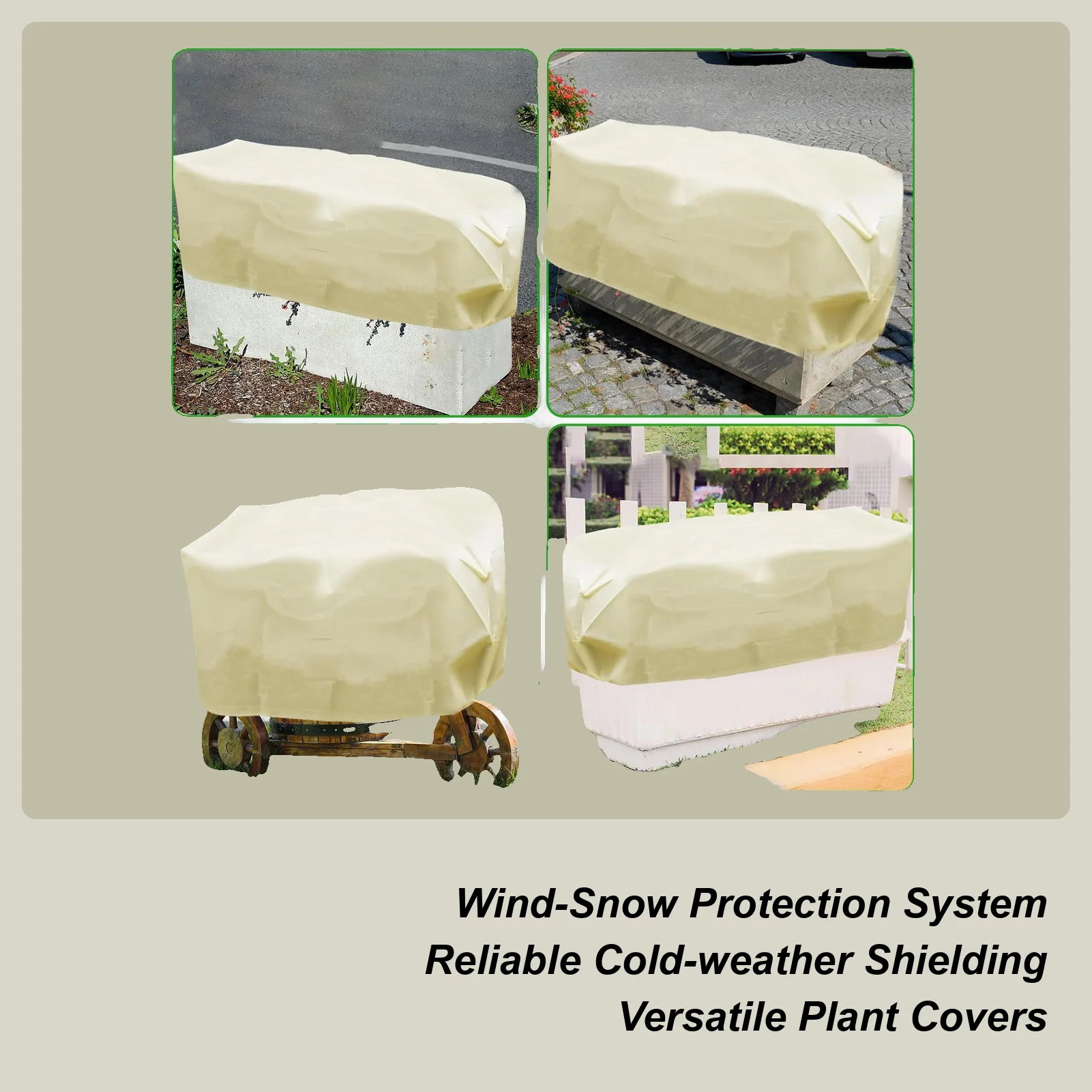 Plant Frost Protection Covers Rectangular Plant Freeze Barrier With Drawstring Windproof Raised Bed Protector For Landscape
Plant Frost Protection Covers Rectangular Plant Freeze Barrier With Drawstring Windproof Raised Bed Protector For Landscape