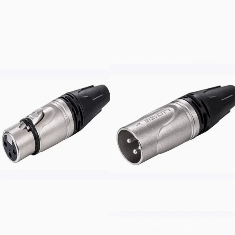 20pcs Three core XLR male and female plug, audio microphone connector, new silver plated black LA3MXX
20pcs Three core XLR male and female plug, audio microphone connector, new silver plated black LA3MXX