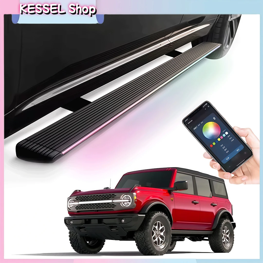 Deployable Power Side Step with LED Light Electric Running Boards fits for Ford Bronco 4D 2021-2025 2026 Retractable Truck Steps
Deployable Power Side Step with LED Light Electric Running Boards fits for Ford Bronco 4D 2021-2025 2026 Retractable Truck Steps