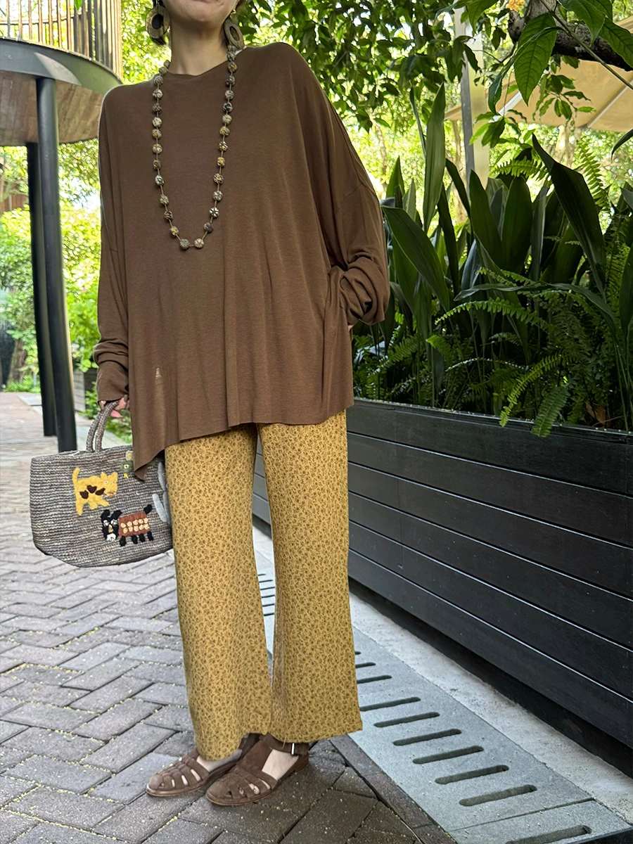 Брюки женские Owi, прямые, из двухслойного хлопка, с цветочным принтом, винтажные, повседневные, для работы и отдыха
Брюки женские Owi, прямые, из двухслойного хлопка, с цветочным принтом, винтажные, повседневные, для работы и отдыха