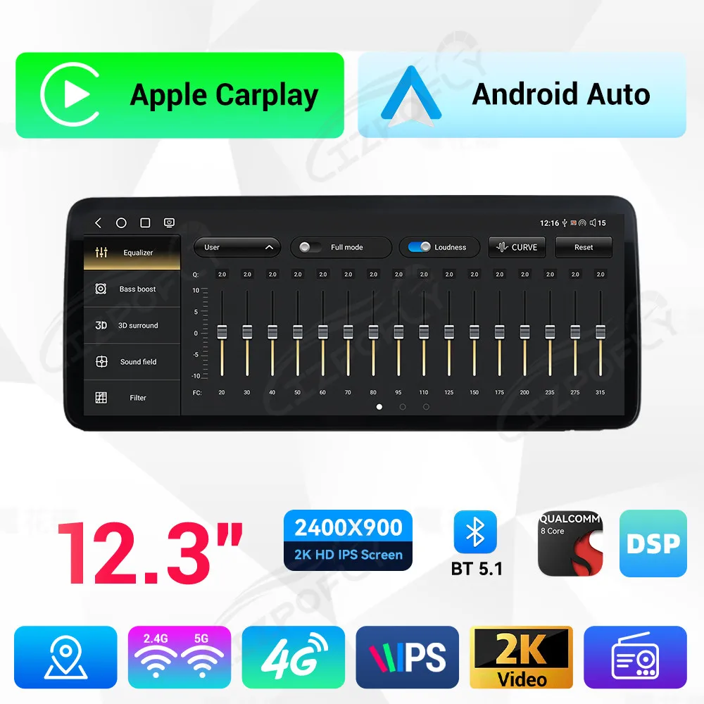 Hd Screen 12.3 Inch Android 8+256GB Carplay Car GPS Navigation Multimedia Player Radio Tape Head Unit For Buick GL8 2020-2022
Hd Screen 12.3 Inch Android 8+256GB Carplay Car GPS Navigation Multimedia Player Radio Tape Head Unit For Buick GL8 2020-2022