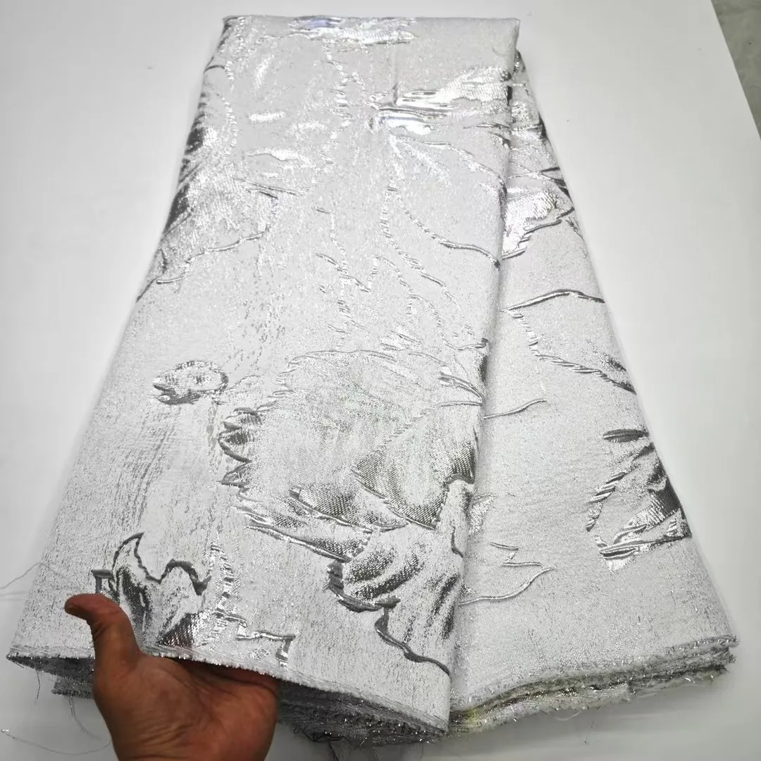 White African Nigeria Tulle Lace Fabric Organza Embroidery Guipure Party Gown Brocade Jacquard Wedding Dress High Quality 5Yards
White African Nigeria Tulle Lace Fabric Organza Embroidery Guipure Party Gown Brocade Jacquard Wedding Dress High Quality 5Yards
