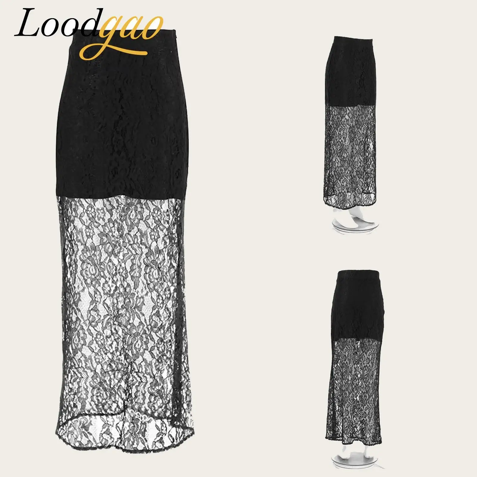 Summer Woman Skirts Transparent Chic Fashion Skirts Vintage Elegant Evening Casual See-through Sheer Lace Bodycorn Maxi Skirts
Summer Woman Skirts Transparent Chic Fashion Skirts Vintage Elegant Evening Casual See-through Sheer Lace Bodycorn Maxi Skirts