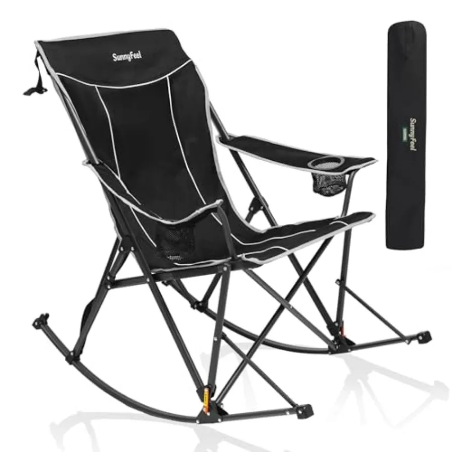 Oversized Folding Rocking Camping Chair with Buckle Design Outdoor Rocker High Back Lawn Camp Rocker Chair with Cup Holder Heav
Oversized Folding Rocking Camping Chair with Buckle Design Outdoor Rocker High Back Lawn Camp Rocker Chair with Cup Holder Heav