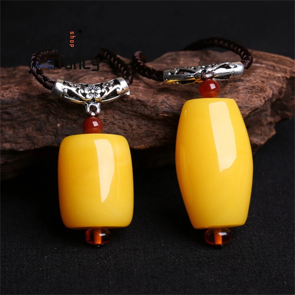Amber Large Bucket Bead Pendant Amber Raw Stone Bucket Bead Collarbone Chain Figurine Pendant Men's Women's Amber Sweater Chain
Amber Large Bucket Bead Pendant Amber Raw Stone Bucket Bead Collarbone Chain Figurine Pendant Men's Women's Amber Sweater Chain