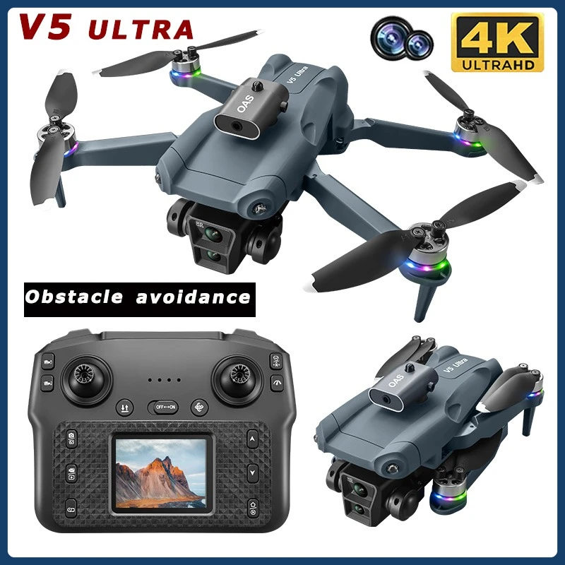 V5 ULTRA Drone WiFi FPV Brushless Motor GPS Return Drone 4k Professional Camera 90° Laser Obstacle Avoidance RC Quadcopter Toy
V5 ULTRA Drone WiFi FPV Brushless Motor GPS Return Drone 4k Professional Camera 90° Laser Obstacle Avoidance RC Quadcopter Toy