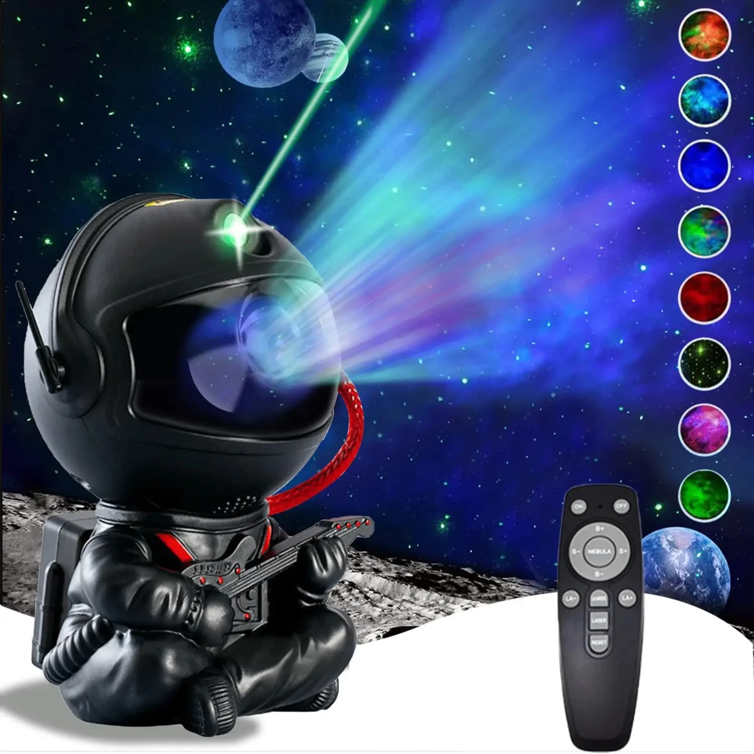 New Astronaut Star Projector, Projector Light, Night Light with Guitar, Nebula Star Ceiling Night Light,Birthday Gifts
New Astronaut Star Projector, Projector Light, Night Light with Guitar, Nebula Star Ceiling Night Light,Birthday Gifts