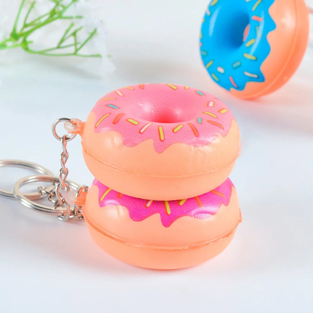 5 Pcs Donut Keychain Cartoon Ornament Wallet Pendant Ornaments Metal Purse Hanging Decor
5 Pcs Donut Keychain Cartoon Ornament Wallet Pendant Ornaments Metal Purse Hanging Decor