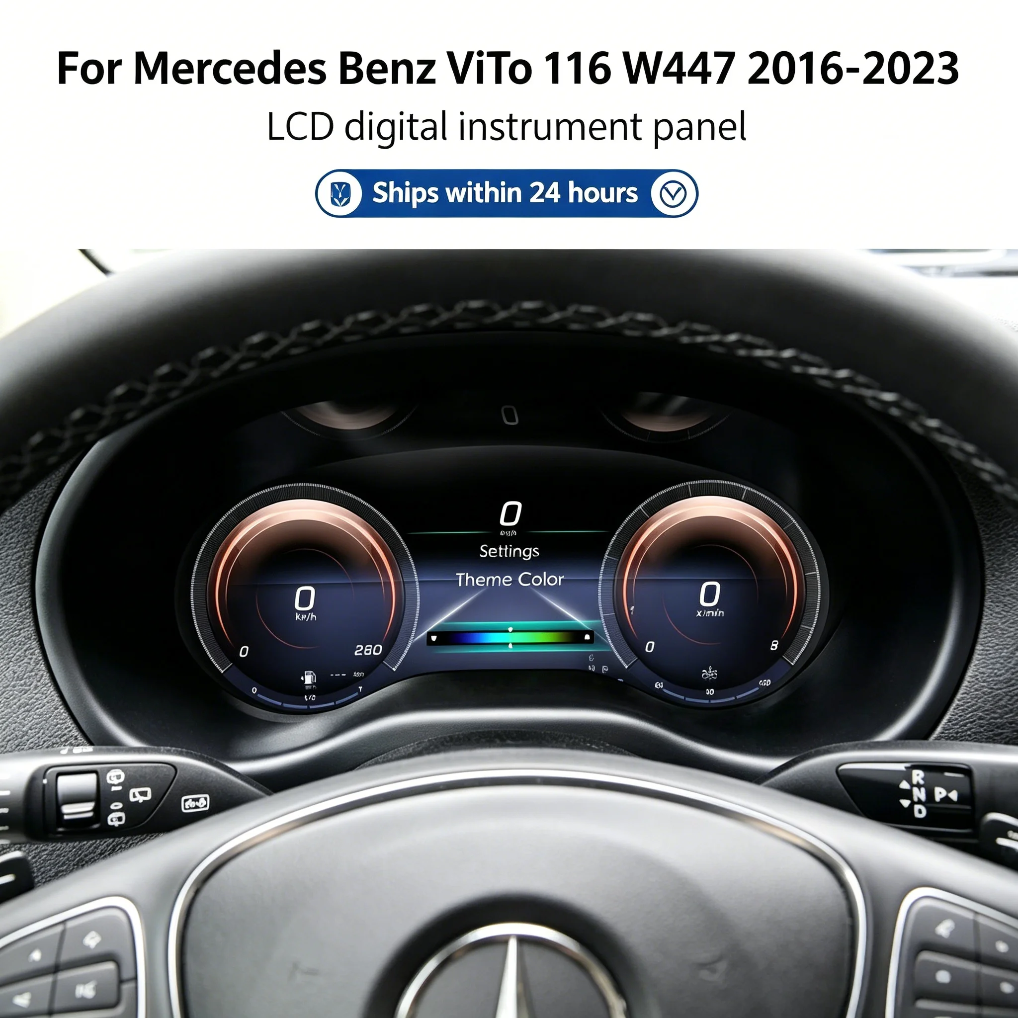  12.3 LCD Digital Dashboard Cluster For Mercedes Benz ViTo 116 W447 2016-2023 Years Carplay Instrument Paneel Cockpit
12.3 LCD Digital Dashboard Cluster For Mercedes Benz ViTo 116 W447 2016-2023 Years Carplay Instrument Paneel Cockpit