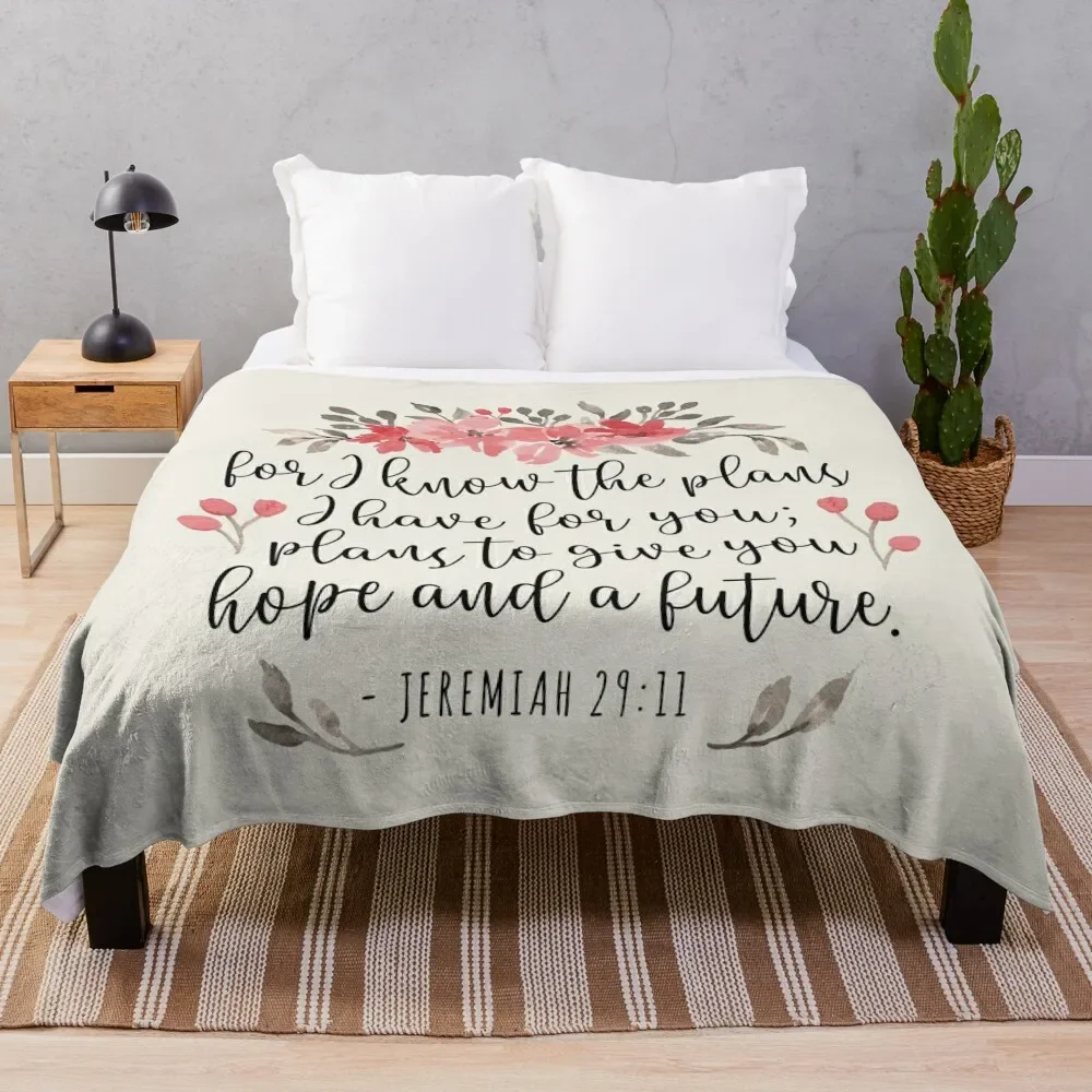 For I Know The Plans - Jeremiah 29 11 Floral Throw Blanket Stylish Warm Blanket for Living Room Bedroom
For I Know The Plans - Jeremiah 29 11 Floral Throw Blanket Stylish Warm Blanket for Living Room Bedroom