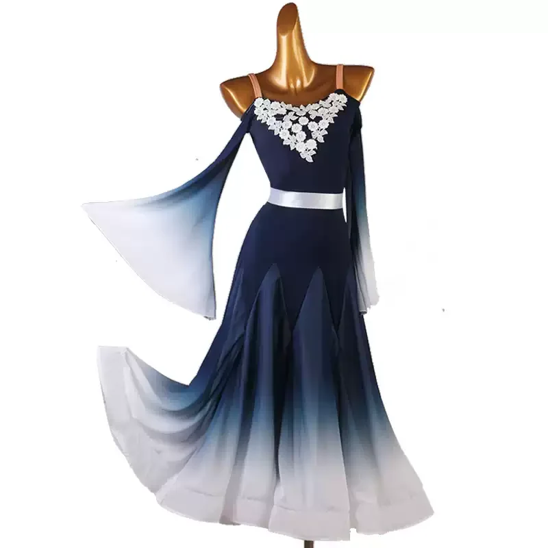 Black Modern Dance Dress Long Sleeve Ballroom Dance Costume National Standard Dance Dress Waltz Dress Performance Clothing
Black Modern Dance Dress Long Sleeve Ballroom Dance Costume National Standard Dance Dress Waltz Dress Performance Clothing