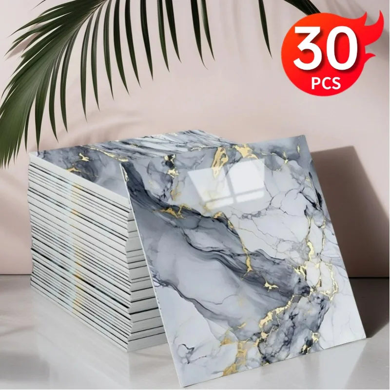 Imitation Marble Wall Stickers Self Adhesive Aluminum Foil Bottom Faux Tile Foam Wallpaper Wall Sticker Bathroom Kitchen Decor 
Imitation Marble Wall Stickers Self Adhesive Aluminum Foil Bottom Faux Tile Foam Wallpaper Wall Sticker Bathroom Kitchen Decor