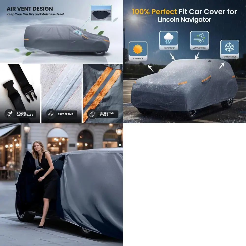 Universal Large SUV Car Cover Waterproof All Weather Protection for 1997-2025 Models
Universal Large SUV Car Cover Waterproof All Weather Protection for 1997-2025 Models