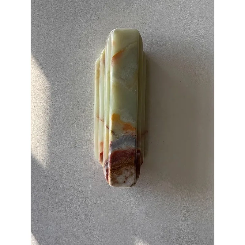 100% Natural Marble Onyx Wall Lamp, French Luxury Light for Home Decor
100% Natural Marble Onyx Wall Lamp, French Luxury Light for Home Decor