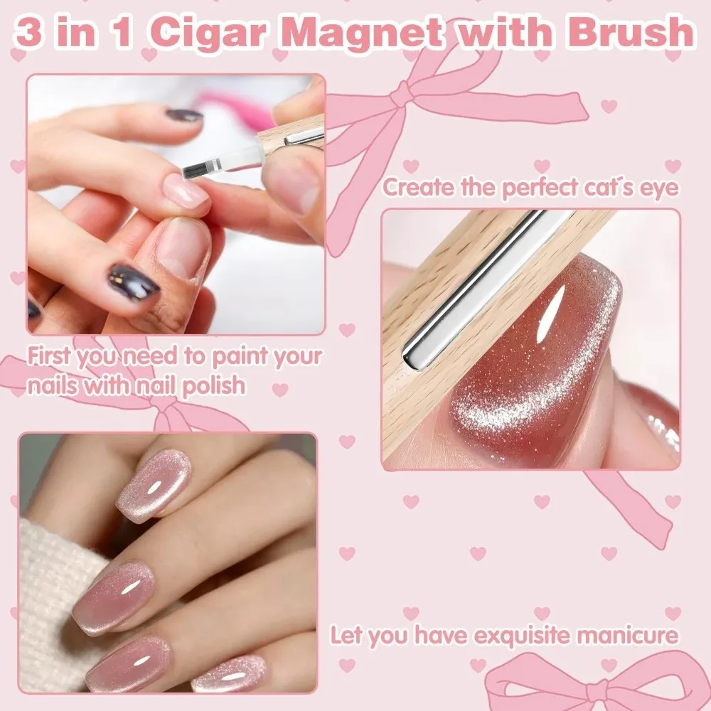 Interchangeable Brush Heads Nail Pen Tool Set Strong Magnet 3 In 1 Multifunctional Nail Art Brush Easy Manicures Manicure Tool 
Interchangeable Brush Heads Nail Pen Tool Set Strong Magnet 3 In 1 Multifunctional Nail Art Brush Easy Manicures Manicure Tool